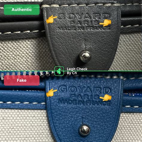 goyard artois real vs fake|real goyard bags.